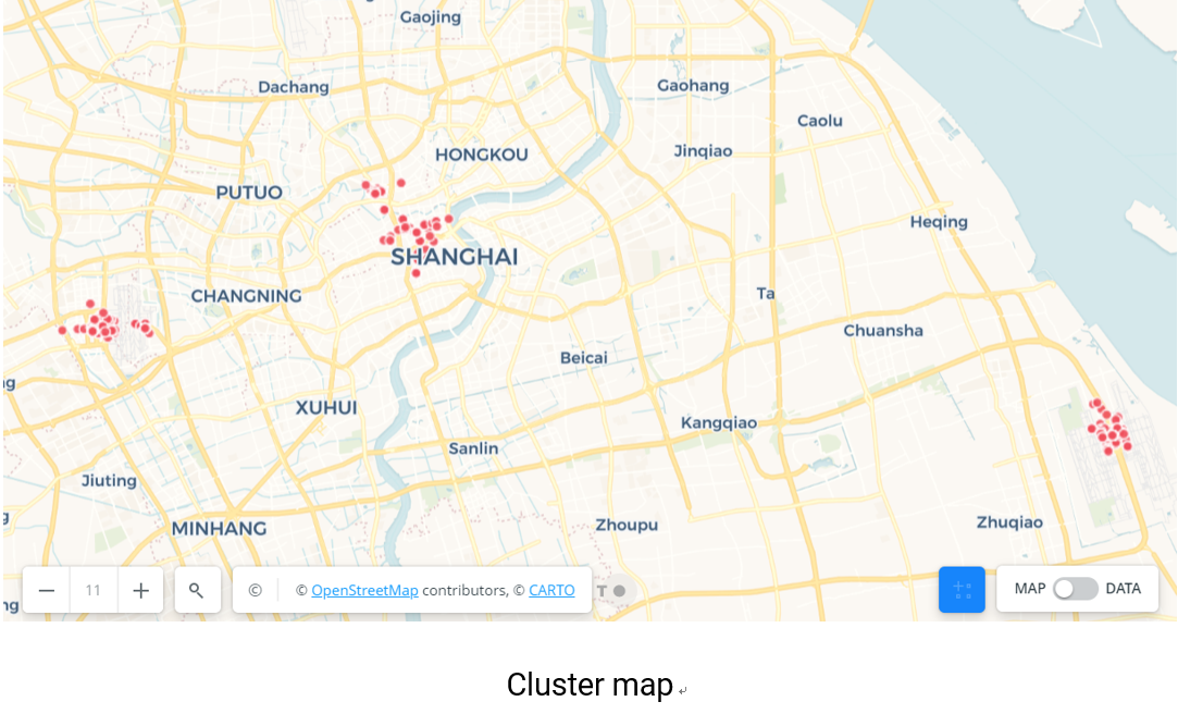 cluster map